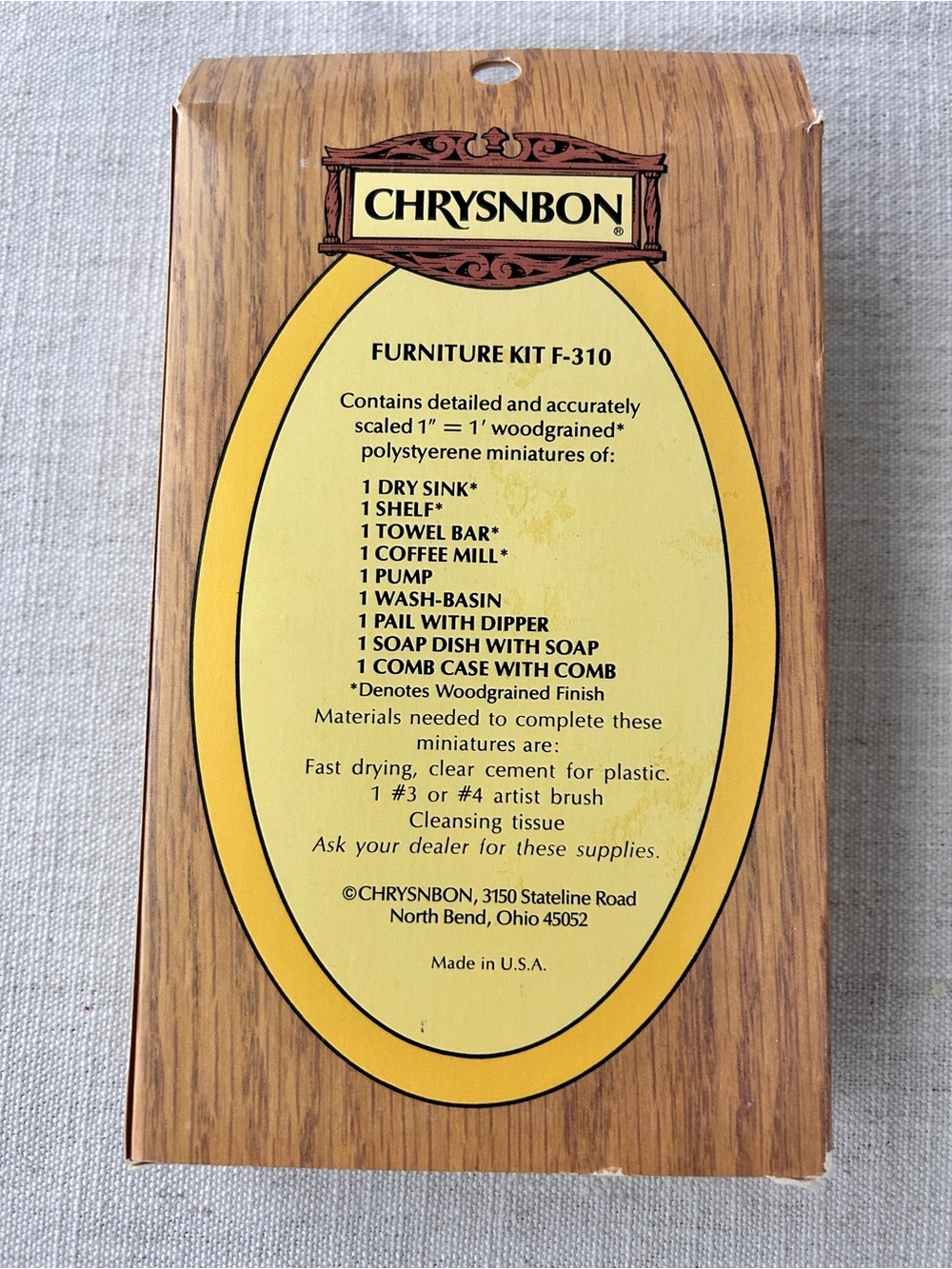 Dollhouse Miniature Chrysnbon Victorian 12 Scale Dry Sink Kit - Picture 2 of 2